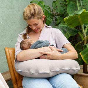 Doomoo Softy Muslin Nursing Pillow - Jersey Sand-Nursing Pillows-Jersey Sand- | Natural Baby Shower