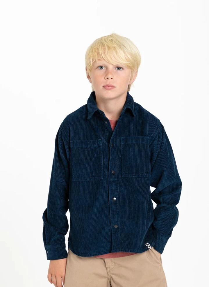 Finger in der Nase - Enara Denim Hemd | Dunkelblau