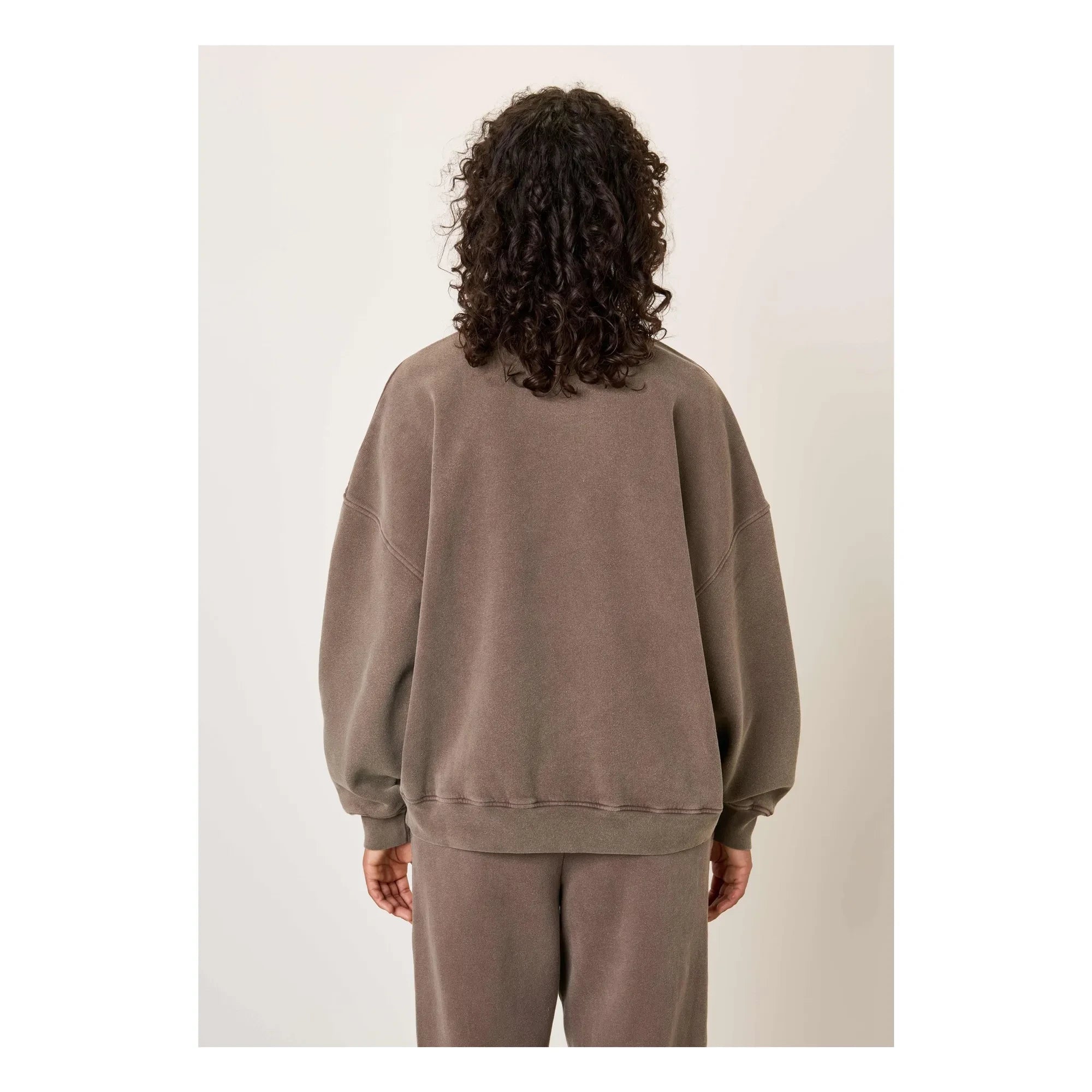American Vintage - Plizzy Baumwoll-Sweatshirt | Braun