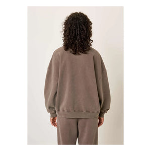 American Vintage - Plizzy Baumwoll-Sweatshirt | Braun