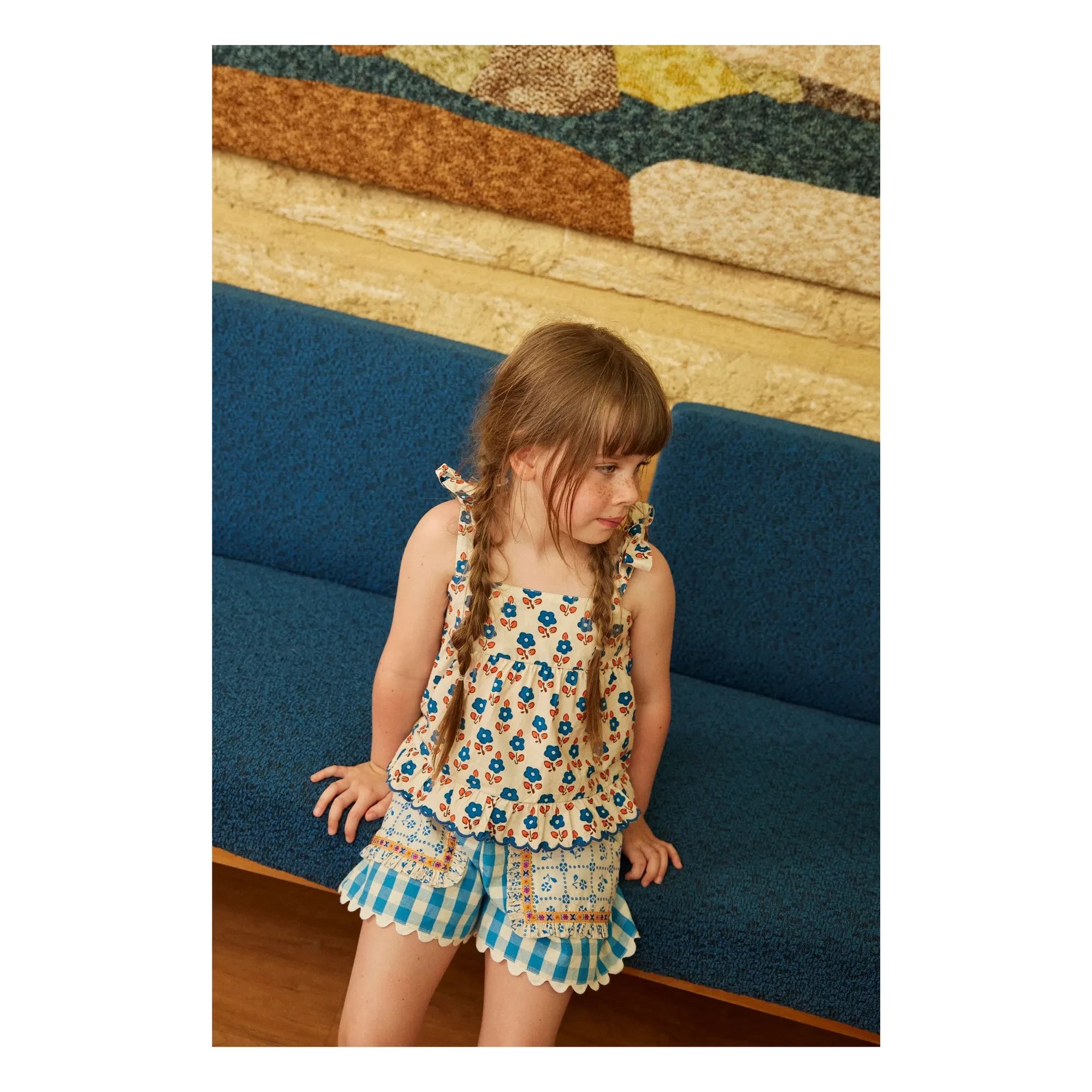 Hallo Simone – Talitha Vichy Shorts | Blau