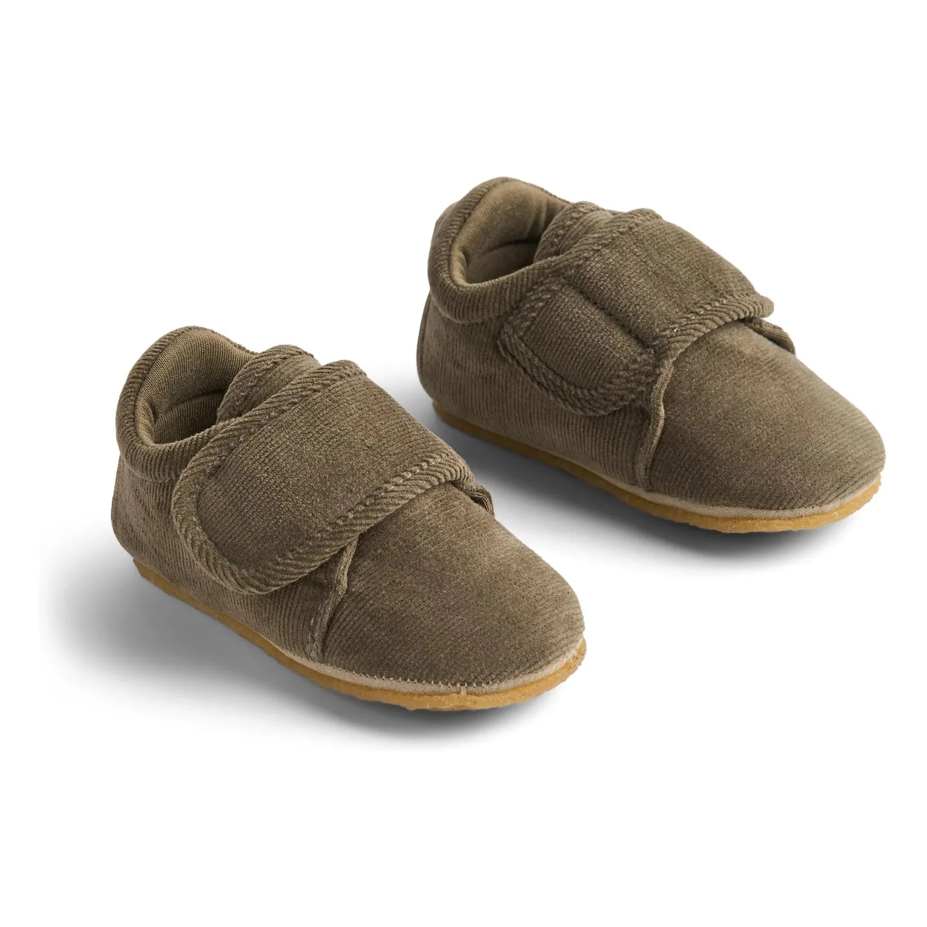 Wheat - Sasha Samt Pantoffel | Braun