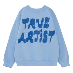 True Artist – Sweatshirt Nr. 11 Bird Bio-Baumwolle | Hellblau
