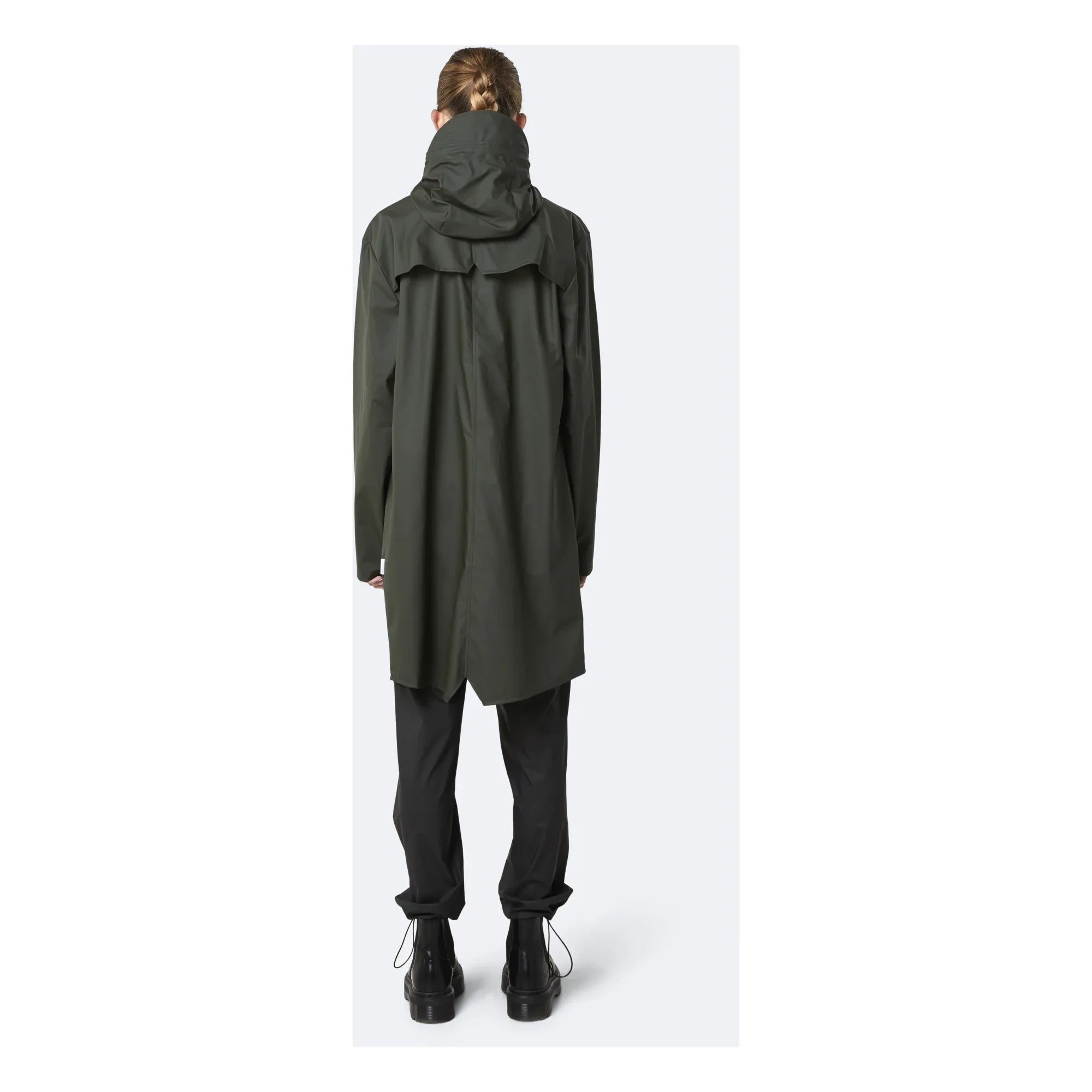 Rains – Unisex Langer wasserdichter gewachster Mantel | Grün