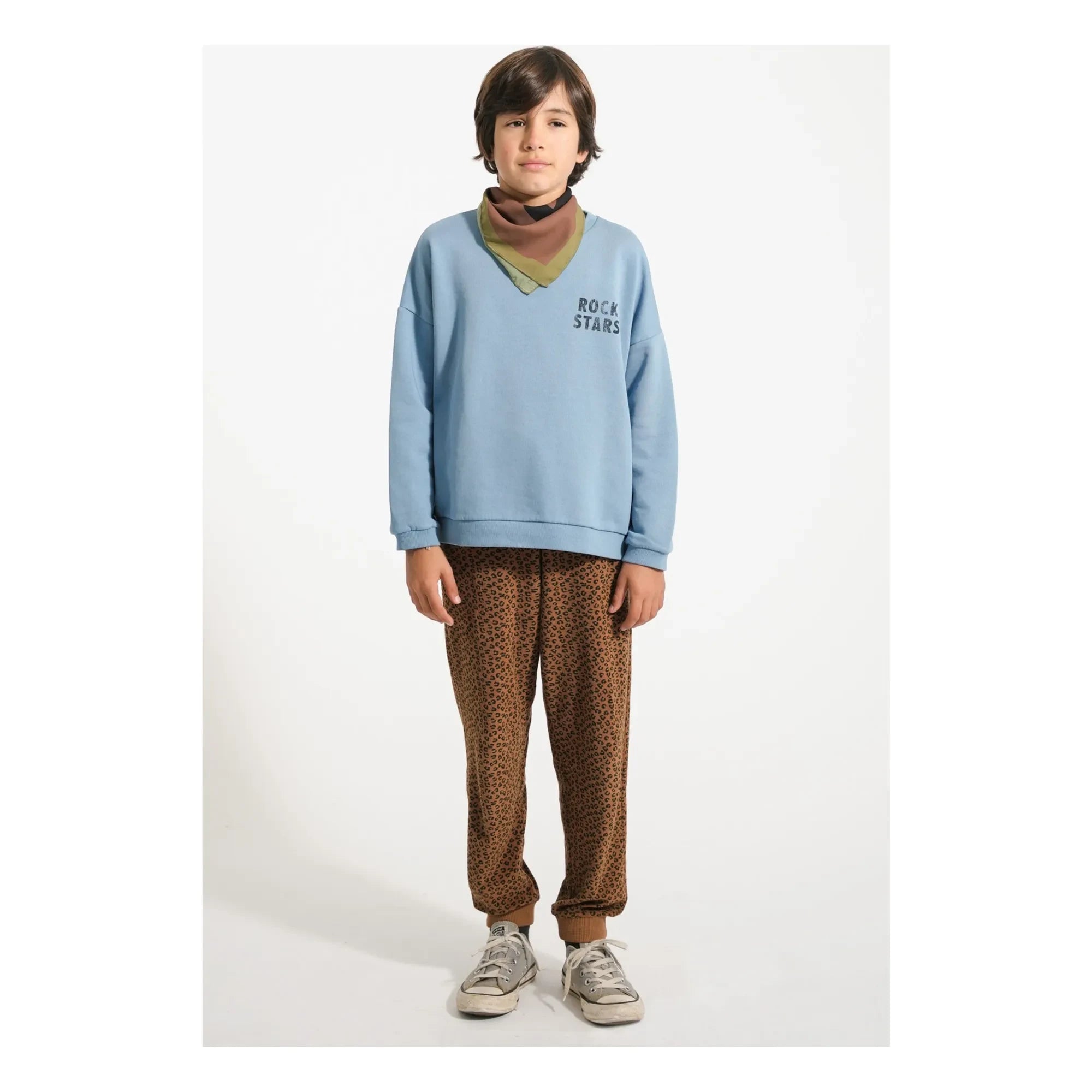 Piupiuchick - Rock Stars Bio-Baumwoll-Sweatshirt | Blau