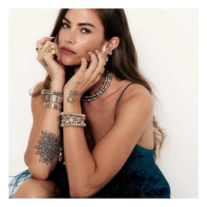 Sigal - Scheibenarmband | Gold/Silber