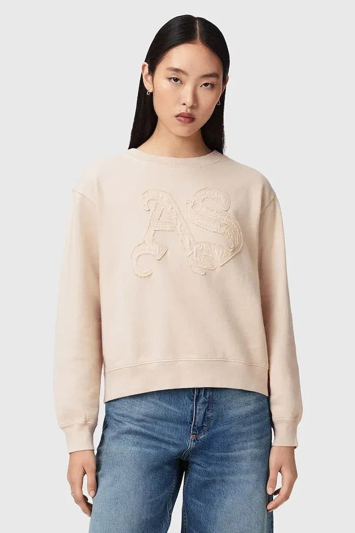 AllSaints kadın pamuklu sweatshirt INSIGNIA