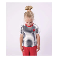 Petit Bateau - Klassisches gestreiftes T-Shirt | Marineblau
