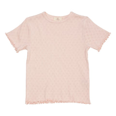 Copenhagen Colors - Pointelle T-Shirt | Hellrosa