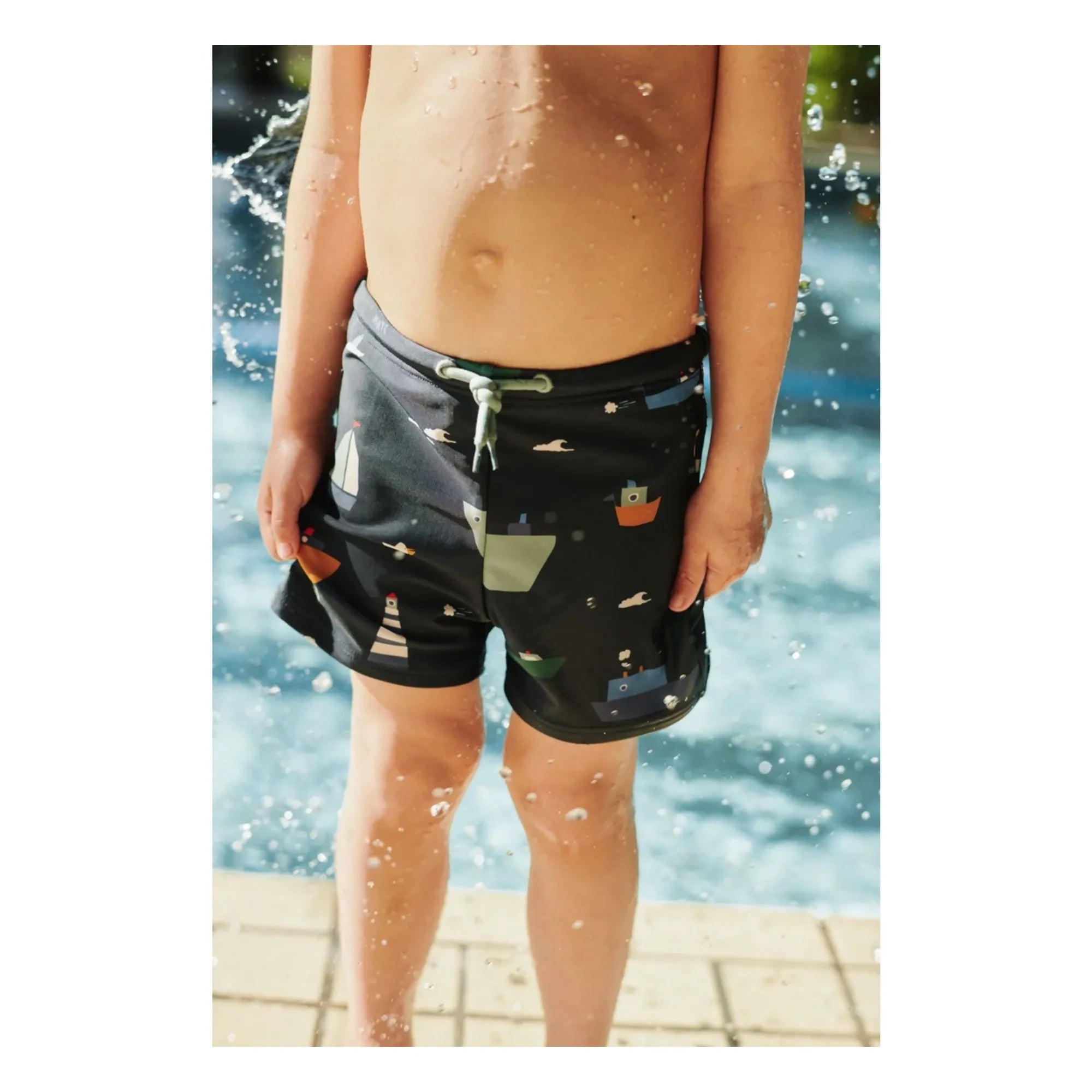 Liewood - Otto Bateaux Badeshorts aus recycelten Fasern | Marineblau