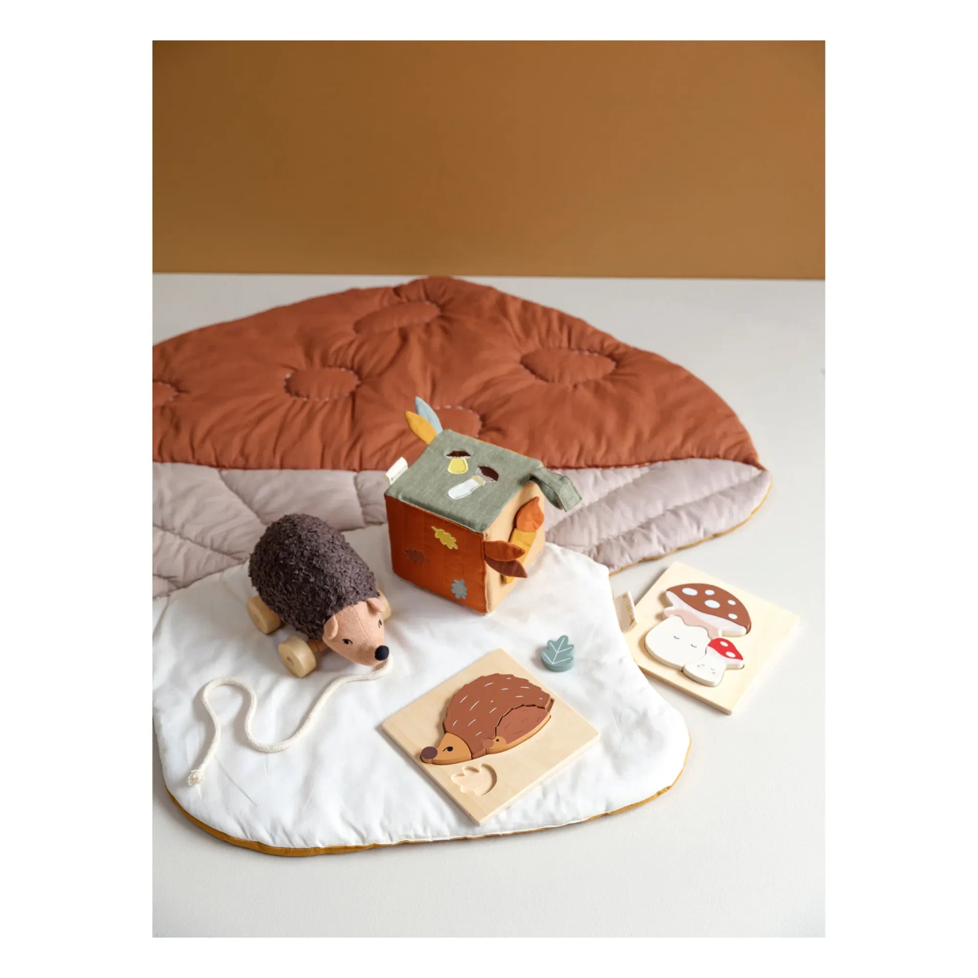 Fabelab - Igel und Pilz Puzzles - 2er-Set