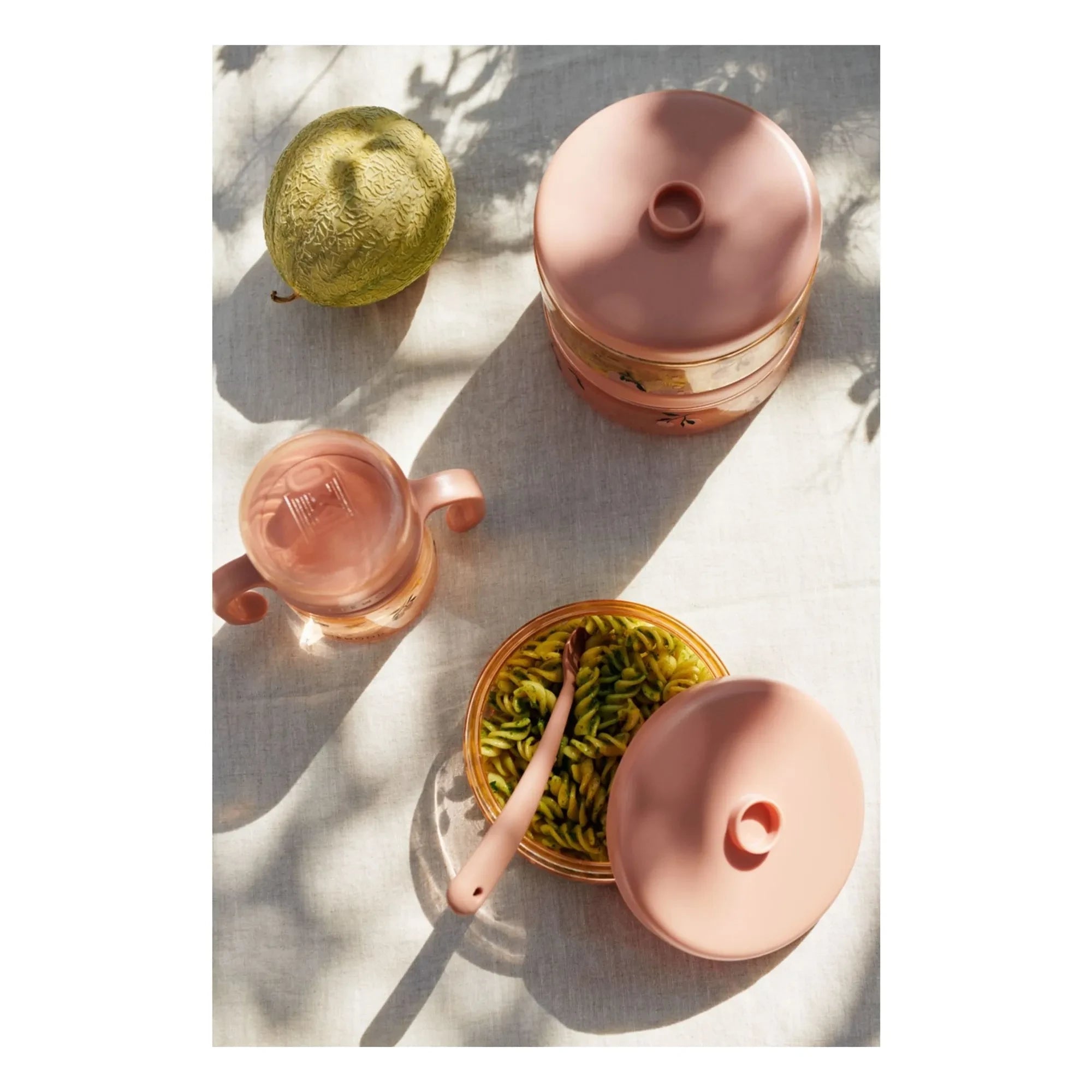 Liewood - Dominique Tritan Brotdosen - 2er-Set | Peach/Seashell