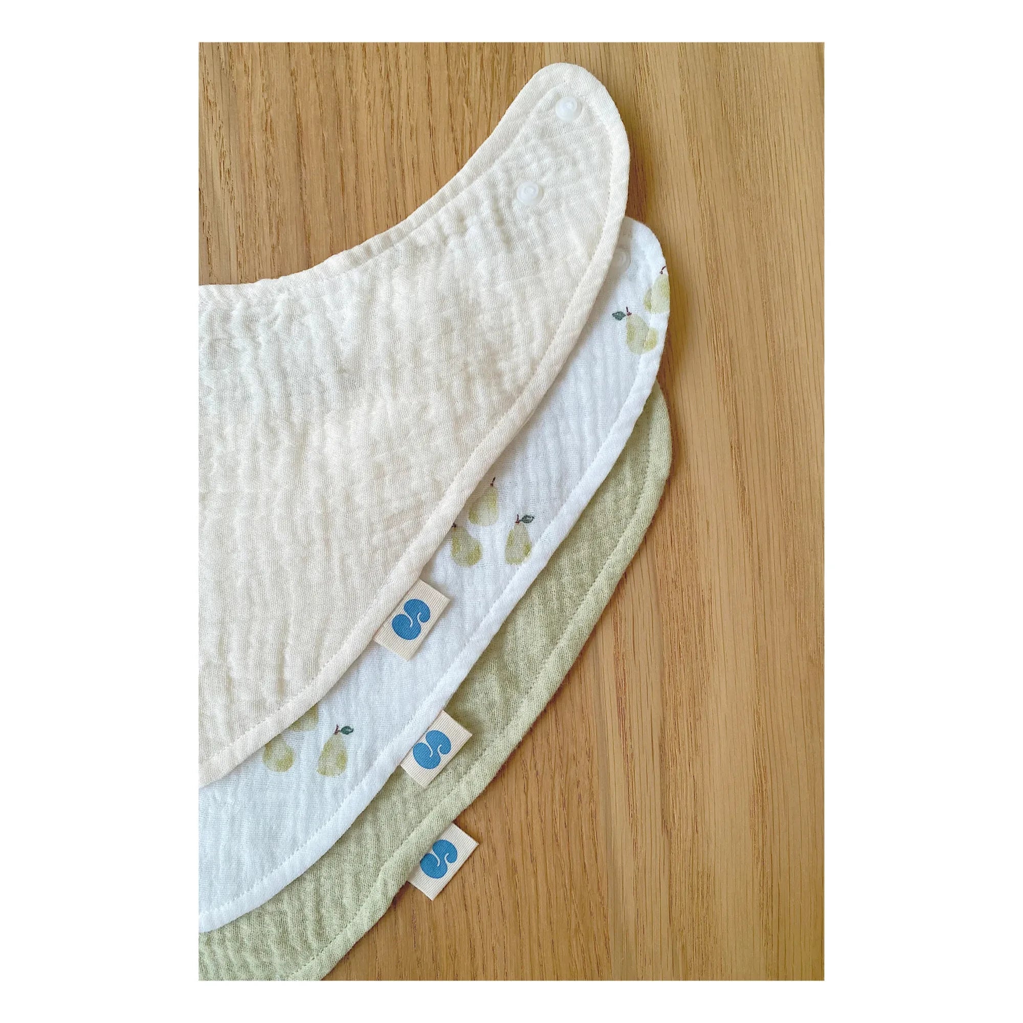 Soft Spot - Bio-Baumwoll Garten Bandana Lätzchen - 3er Set | Garden