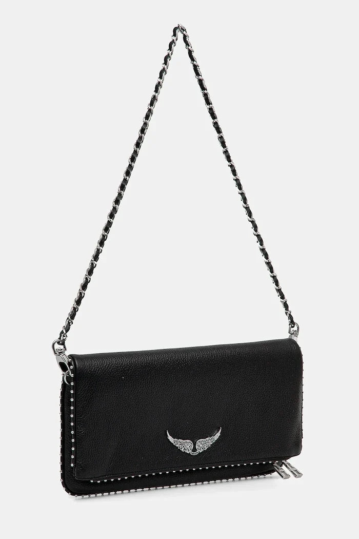 ZADIG&VOLTAIRE ROCK GRAINED LEATHER STUDS Deri Çanta