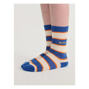 Bobo Choses - Gestreifte Socken aus Bio-Baumwolle | Blau