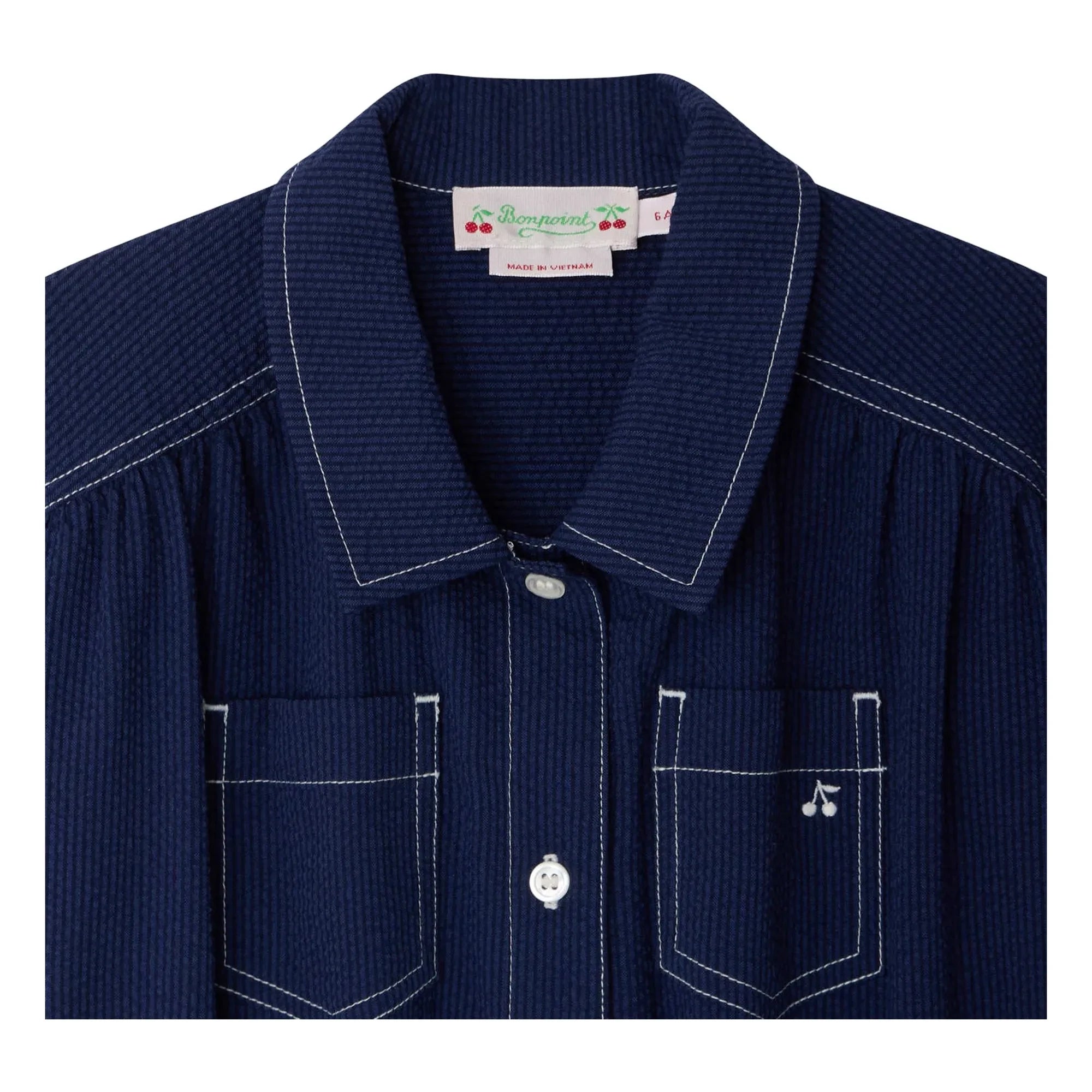 Bonpoint - Denim Lania Bio-Baumwoll-Overall | Indigo blau