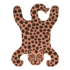 Ferm Living Kids - Safari Leopard Tuft-Teppich 160x118 cm | Ziegelrot