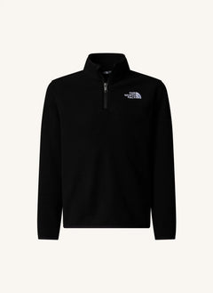 The North Face - Glacier Fleece 1/4 Reißverschluss | Schwarz
