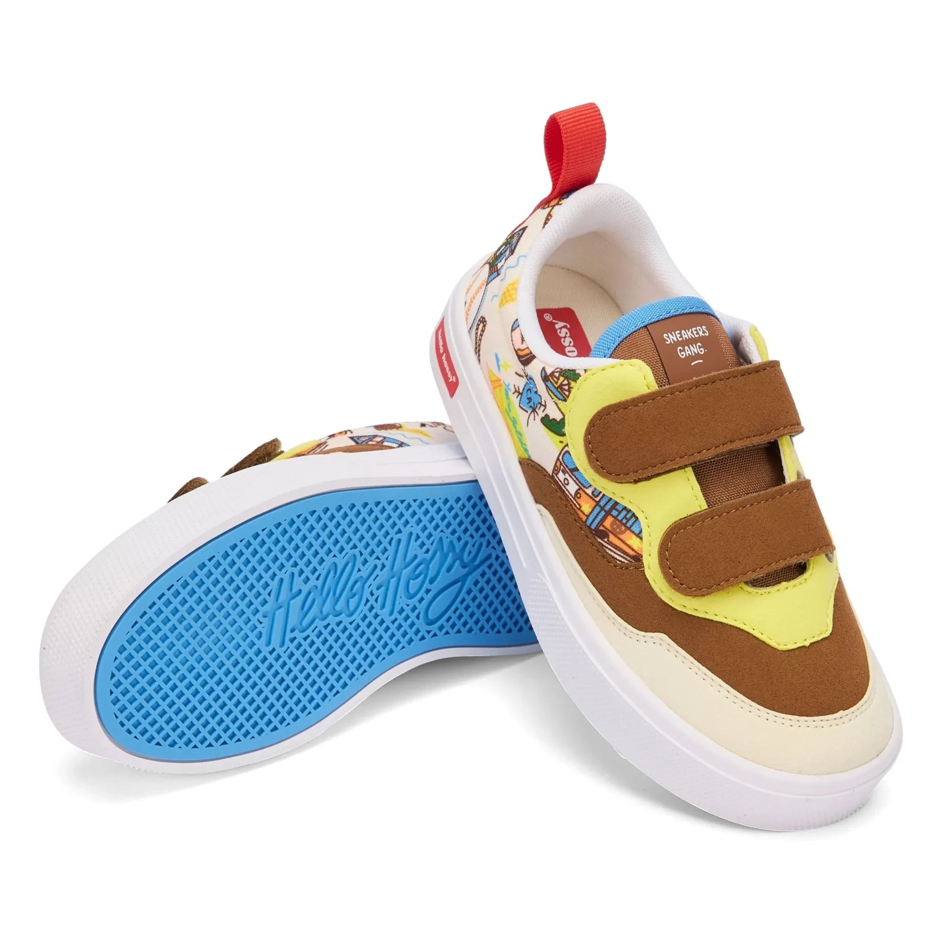 Hello Hossy - San Francisco Sneaker mit Kratz-Detail | Braun