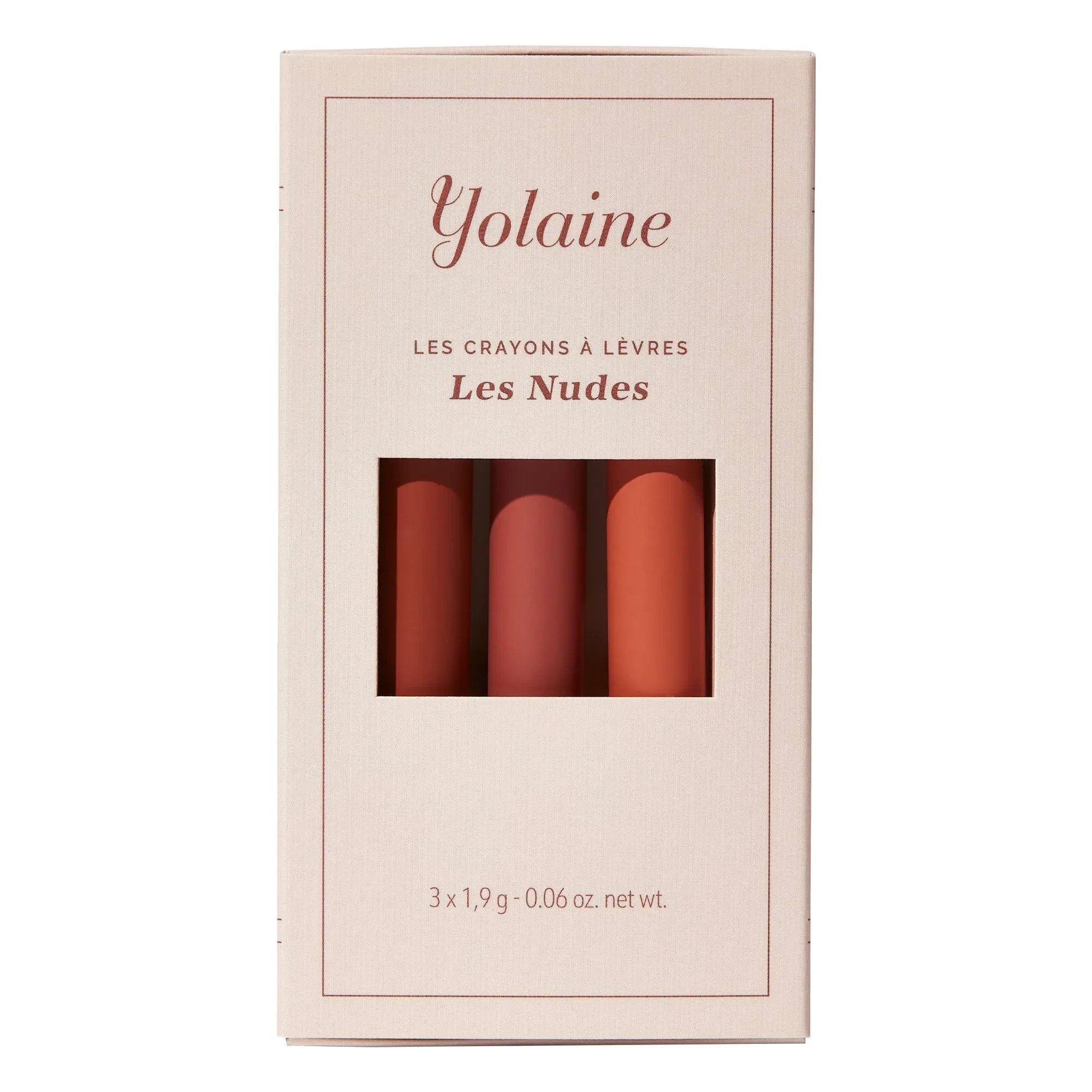 YOLAINE - Lippenkonturenstifte - Nude-Töne - 3er-Set