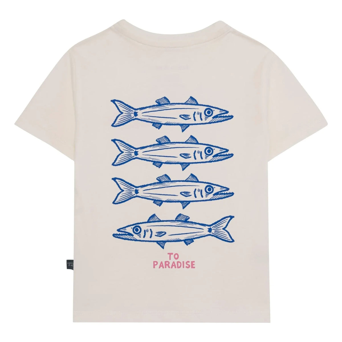 Pepita & Me - T-Shirt mit Barracuda-Aufdruck | Weiß