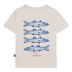 Pepita & Me - T-Shirt mit Barracuda-Aufdruck | Weiß
