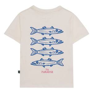 Pepita & Me - T-Shirt mit Barracuda-Aufdruck | Weiß