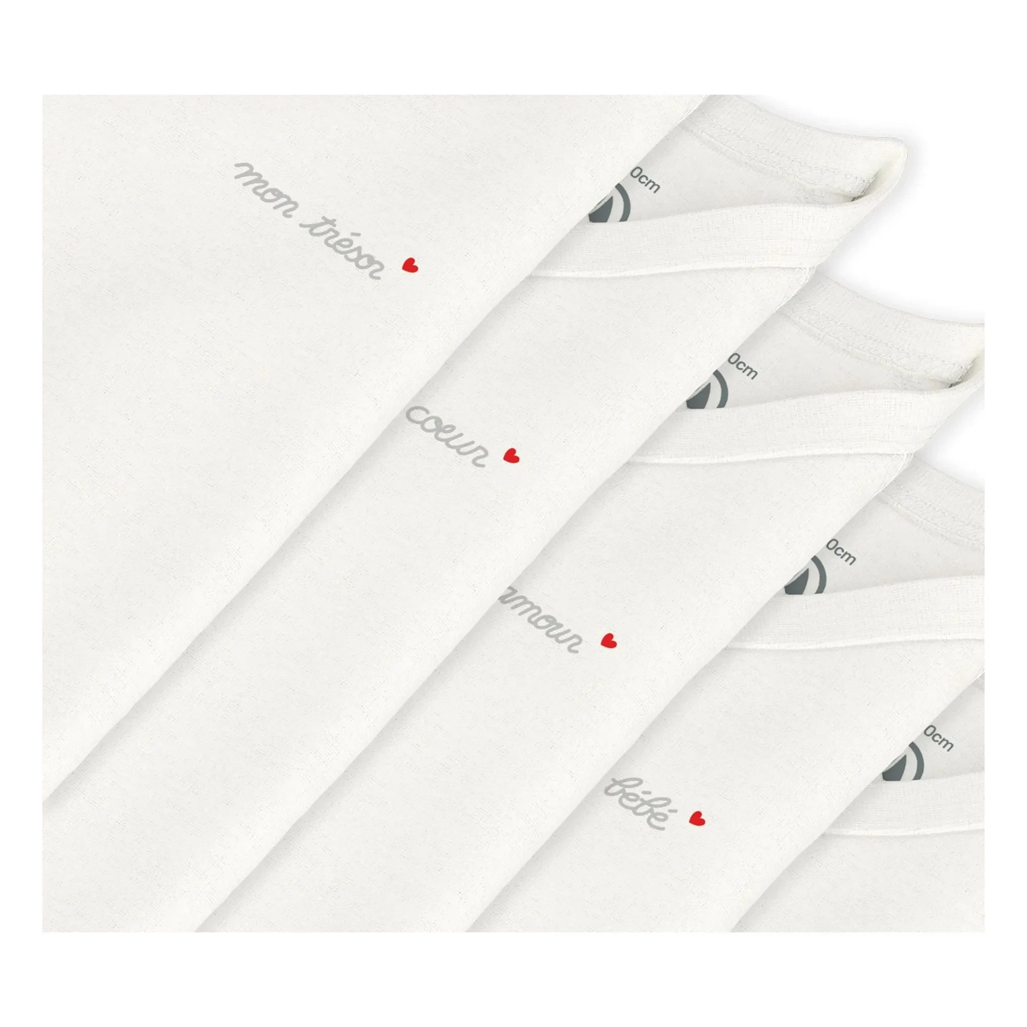 Petit Bateau - 5er Pack Bio-Baumwoll-Bodys "Mon Ange" | Ecru