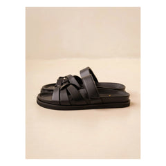 Bobbies - Atlas Leder Sandale | Schwarz