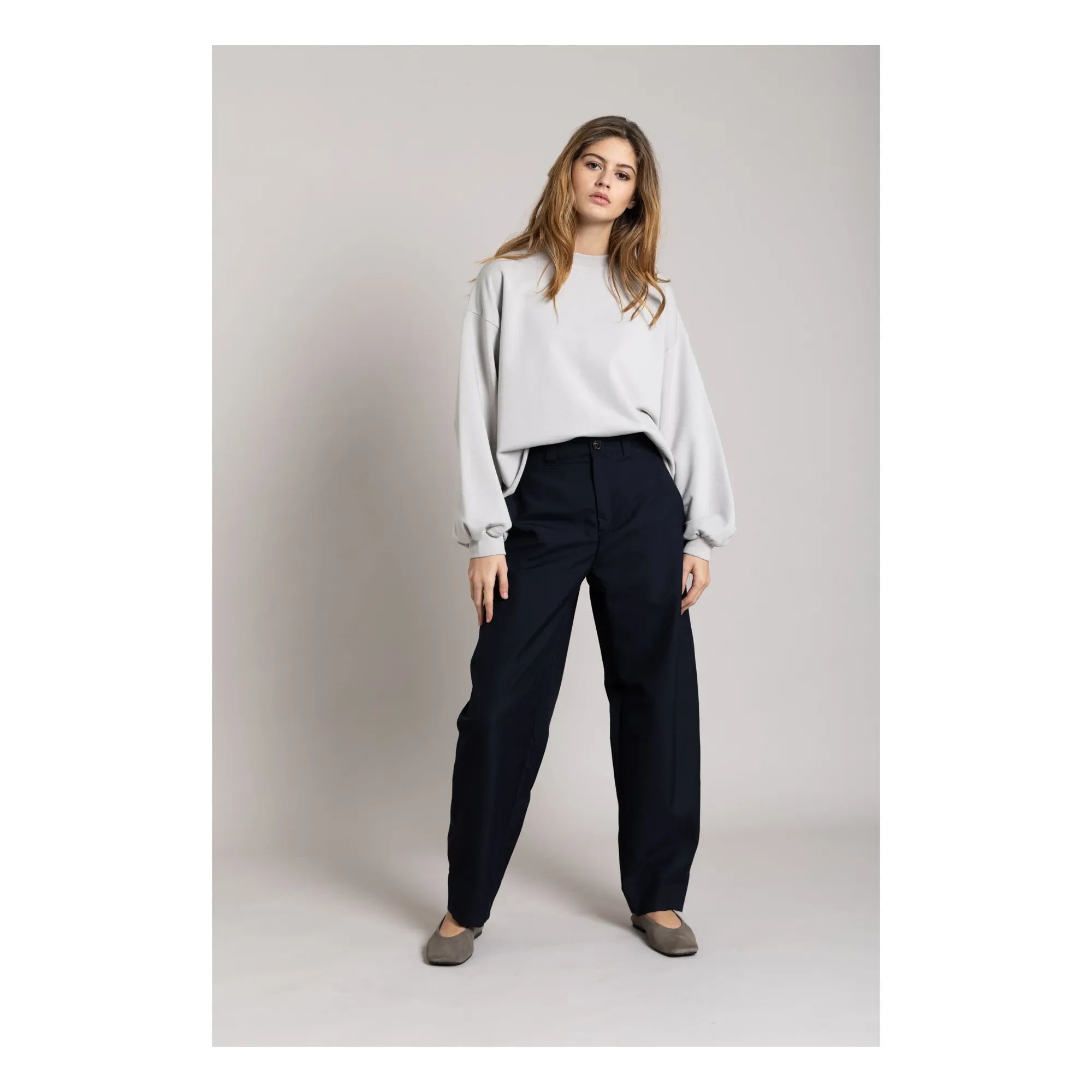 Smallable Woman - Bria Bio-Baumwoll-Sweatshirt | Perlgrau