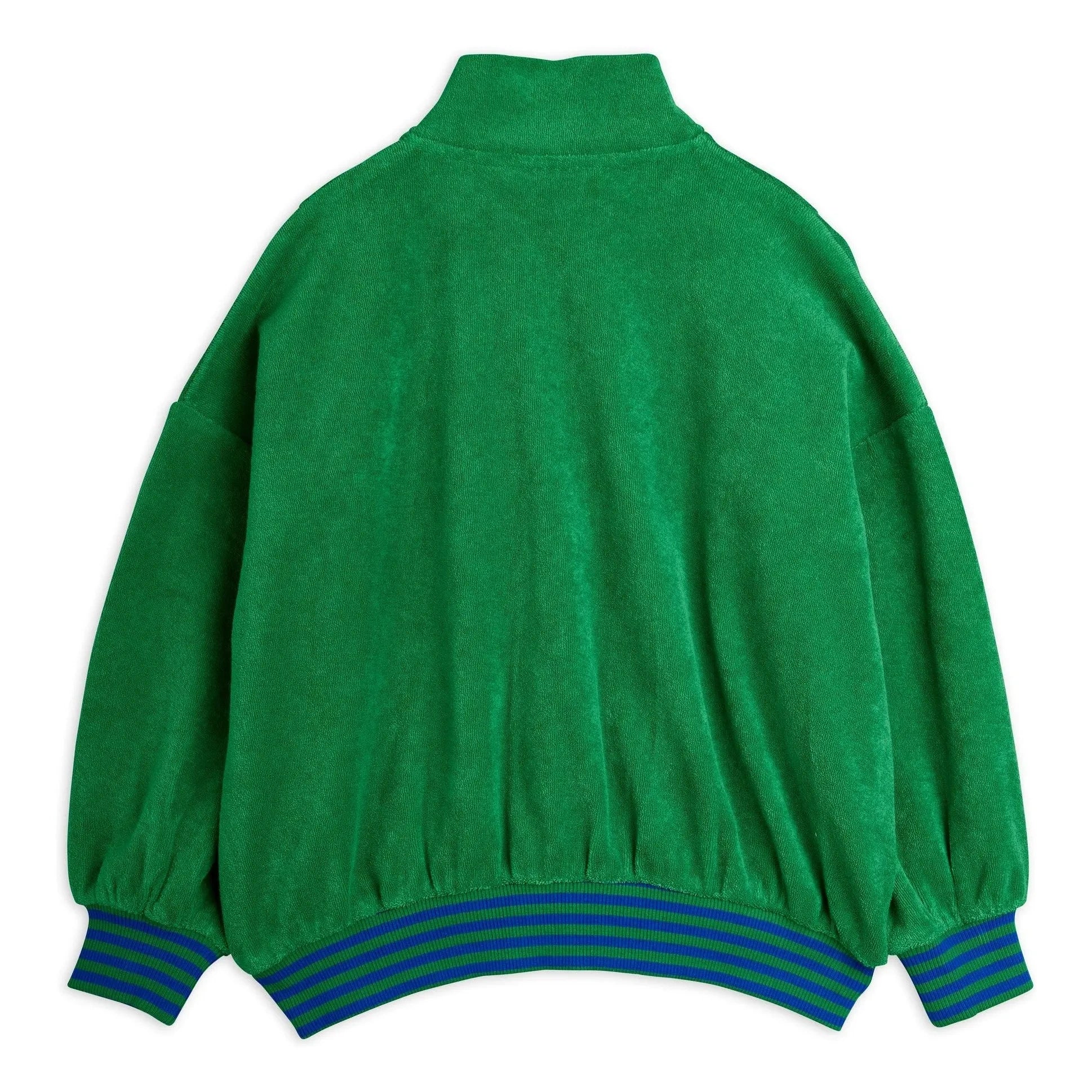 Mini Rodini - Organische Baumwolle Handtuch Reißverschluss Sweatshirt | Grün