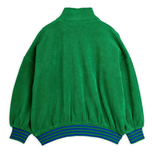 Mini Rodini - Organische Baumwolle Handtuch Reißverschluss Sweatshirt | Grün