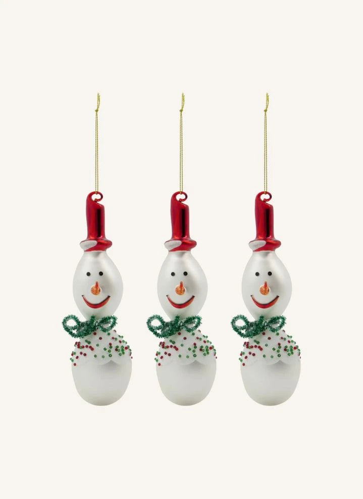 House Doctor - Weihnachtsdeko Schneemänner - 3er Set