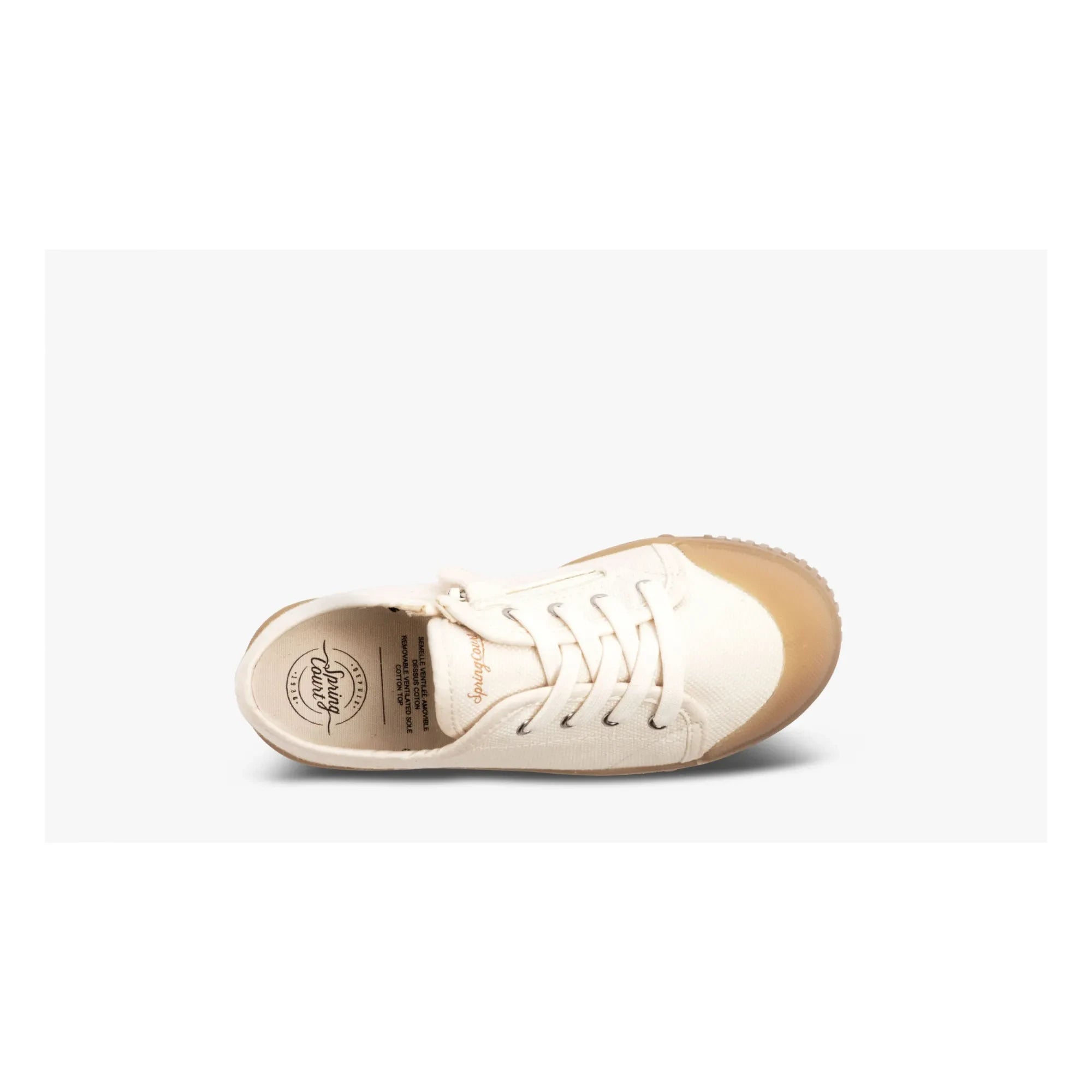 Spring Court - Zip G2 Heavy Low-Top Canvas Sneaker | Offwhite