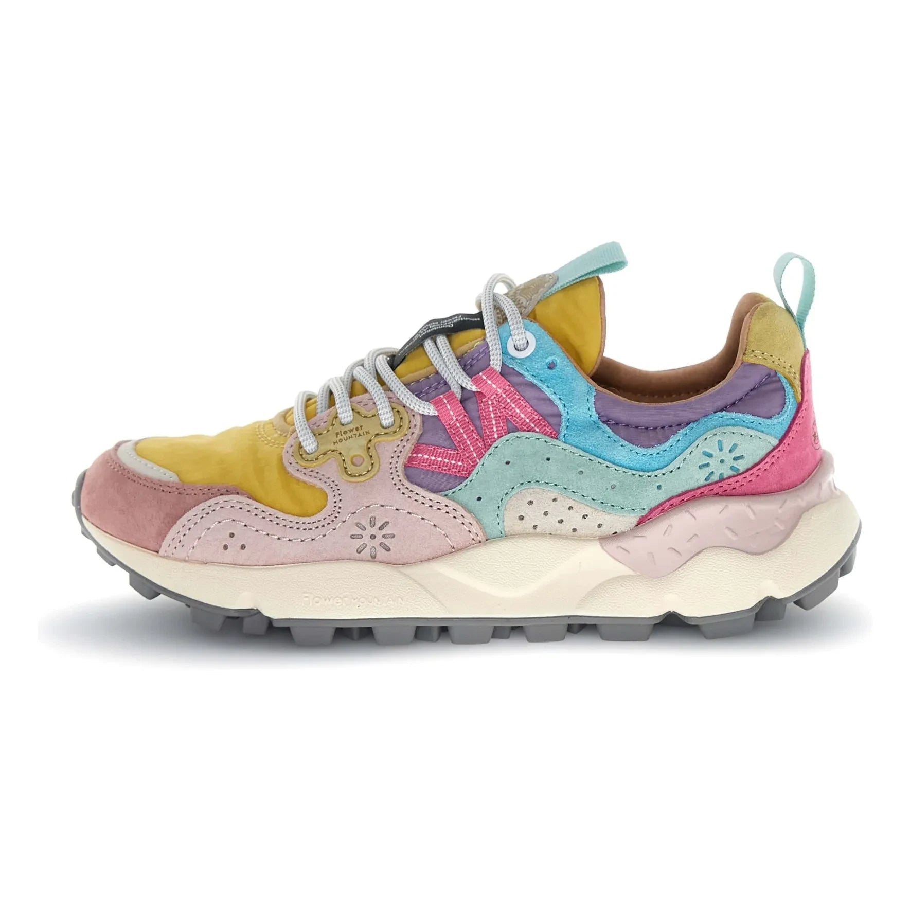 Flower Mountain - Yamano 3 Wildleder und Nylon Sneaker | Senf