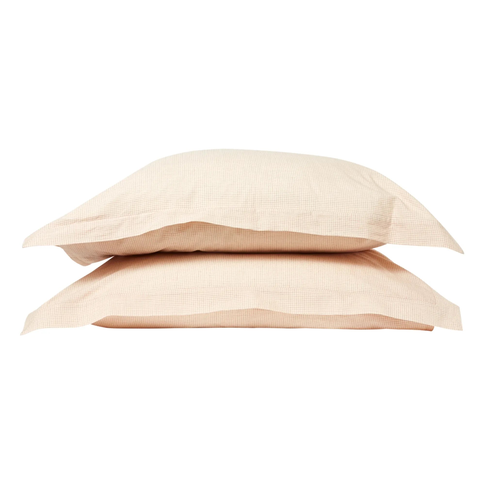 Scarlette Ateliers – Grace handgewebtes Baumwollkissenbezug-Set – 2-teilig | Rot