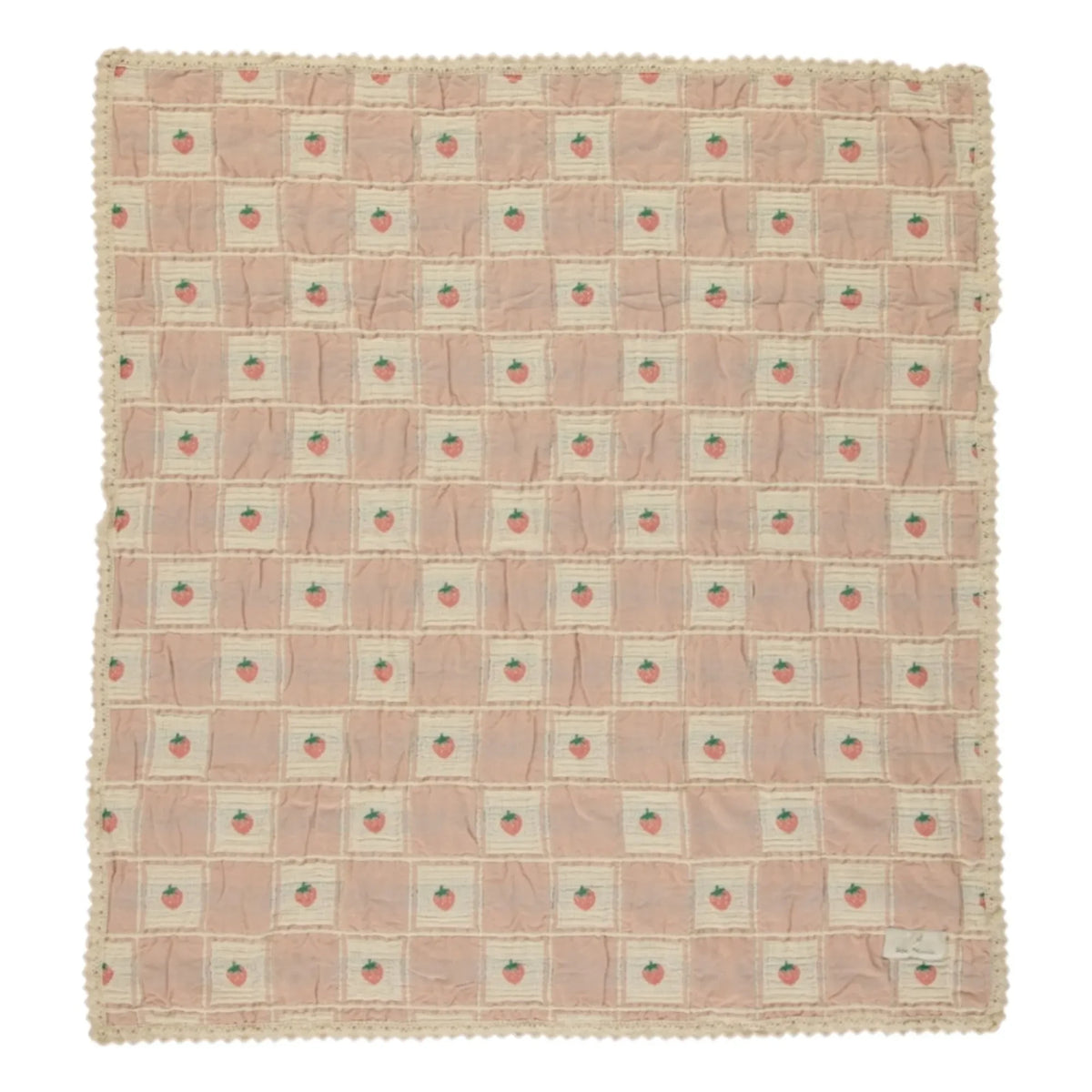 Bebe Organic – Erdbeer-Bio-Baumwolldecke | Peach