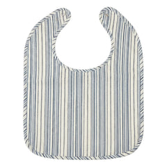 Editions Aimable - Bib Bertille | Azure Çizgili Poplin
