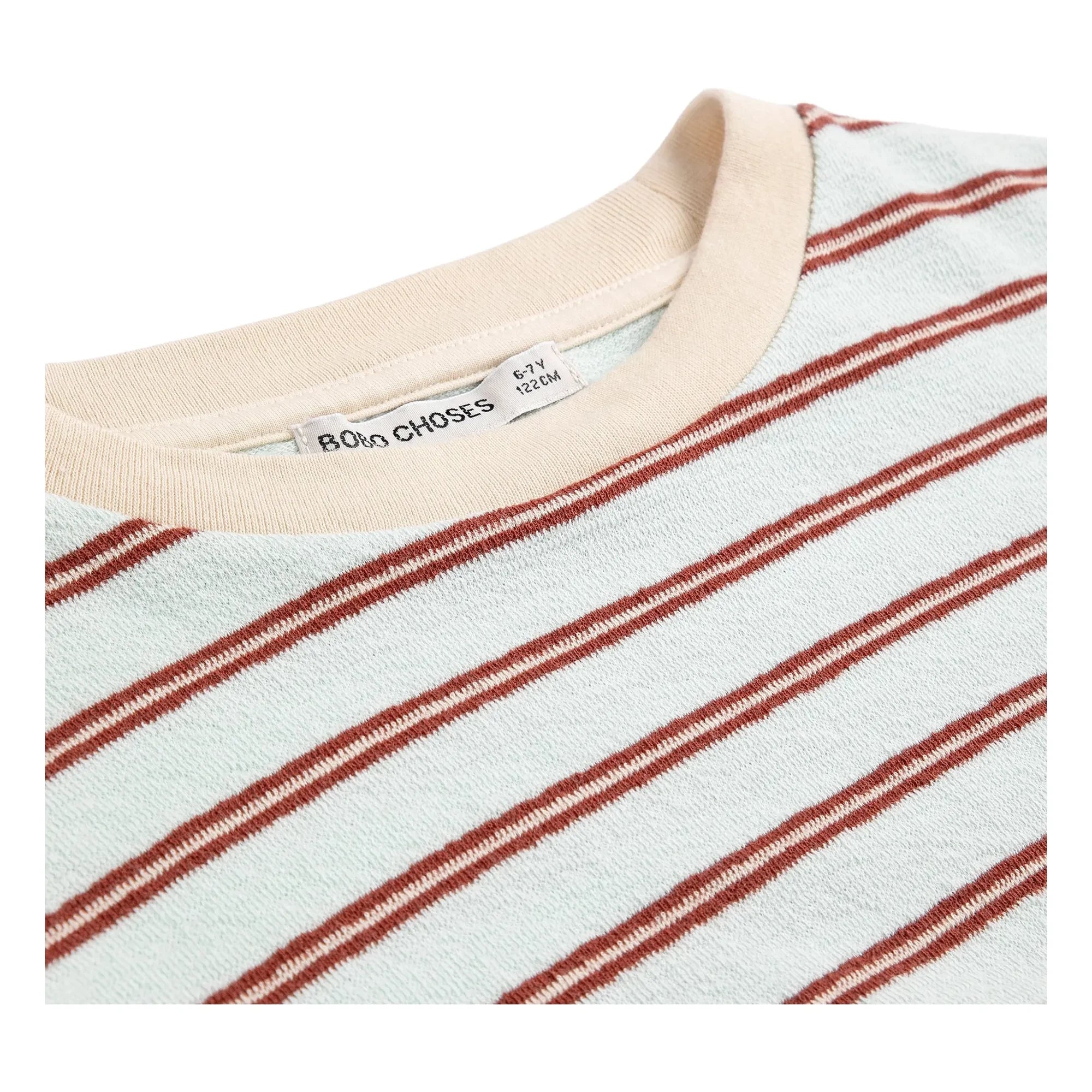 Bobo Choses - Gestreiftes T-Shirt | Hellblau