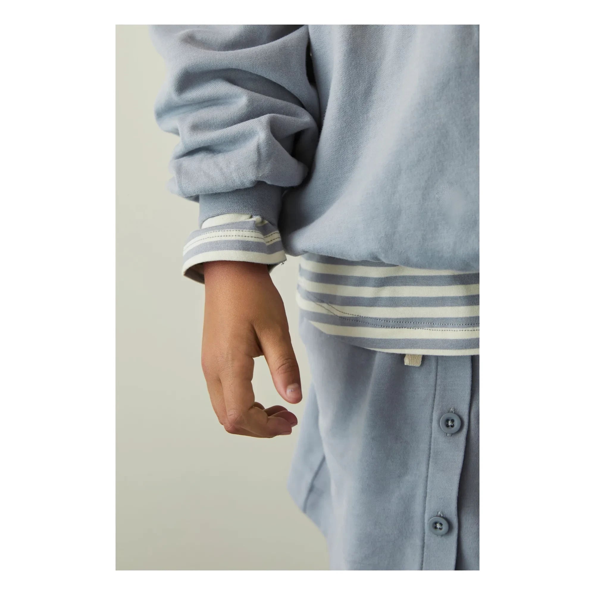 Gray Label - Oversize Sweatshirt aus Bio-Baumwolle | Eisblau