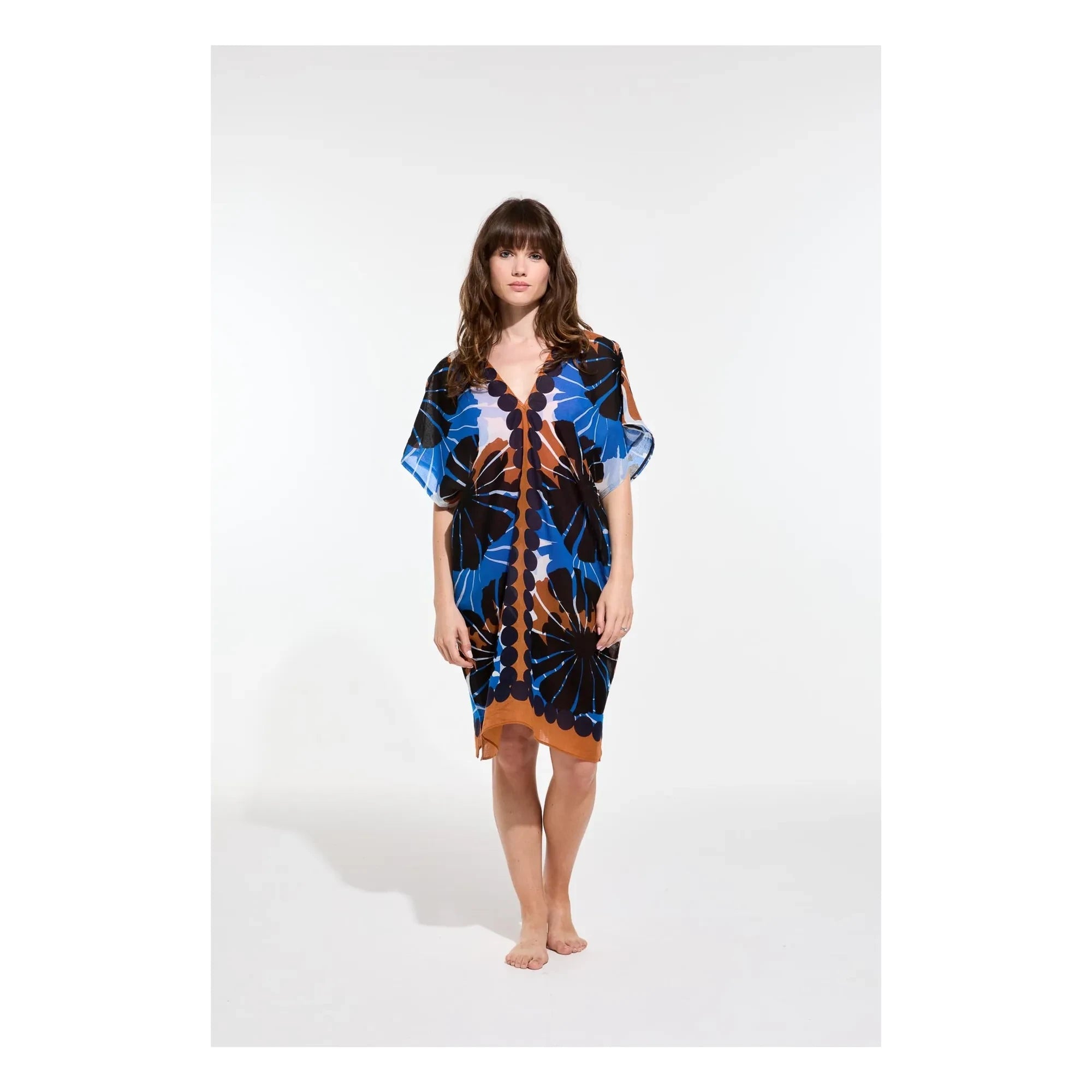 Mapoésie - Elia Pavot Baumwollkleid | Blau