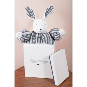 Tartine et Chocolat - Augustin The Rabbit Weiches Spielzeug 1977 - 25 cm | Marineblau