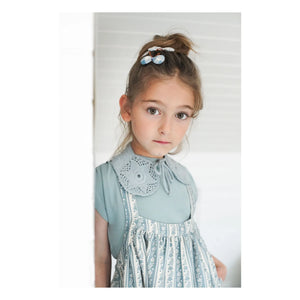 Soor Ploom - Sundae T-Shirt aus Bio-Baumwolle mit Rüschen | Eisblau