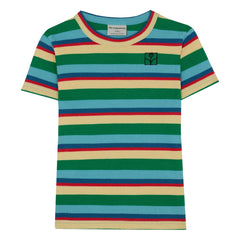 The Campamento - Gestreiftes Ripp-T-Shirt | Blau