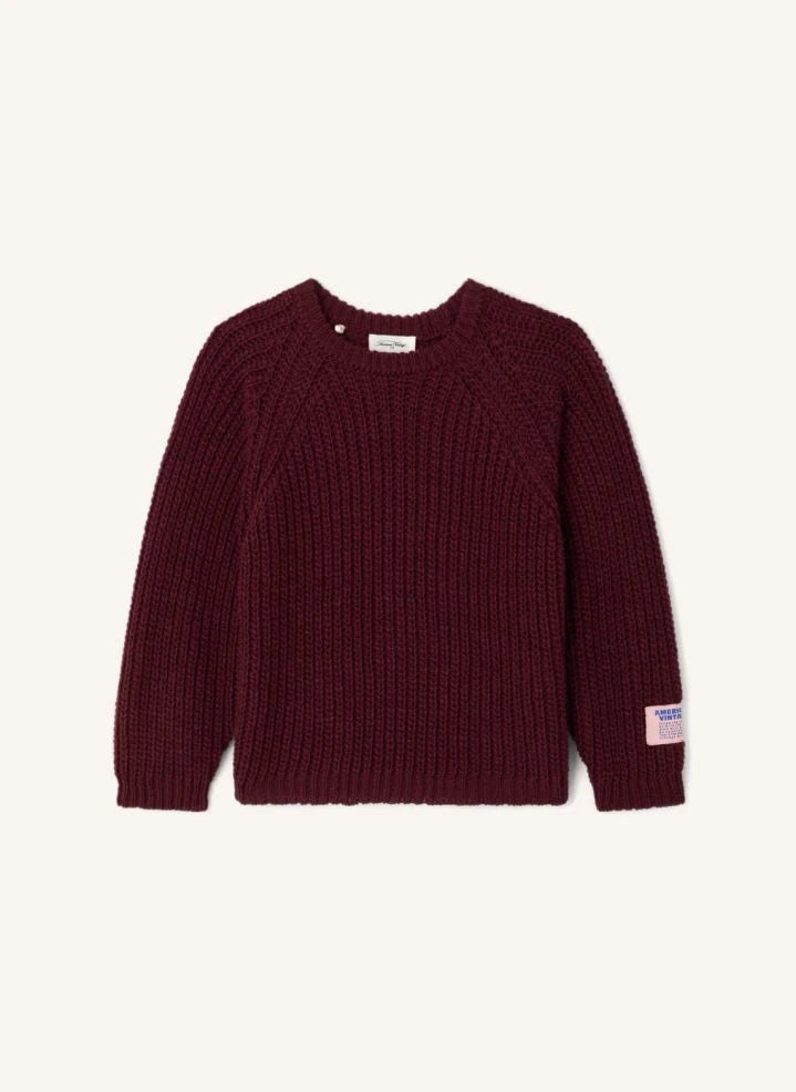 American Vintage - Cyrow Wolle Strickpullover | Bordeaux