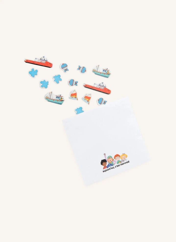 Moulin Roty - Kriegsschiff Magnetisches Spiel - Heute ist Mittwoch