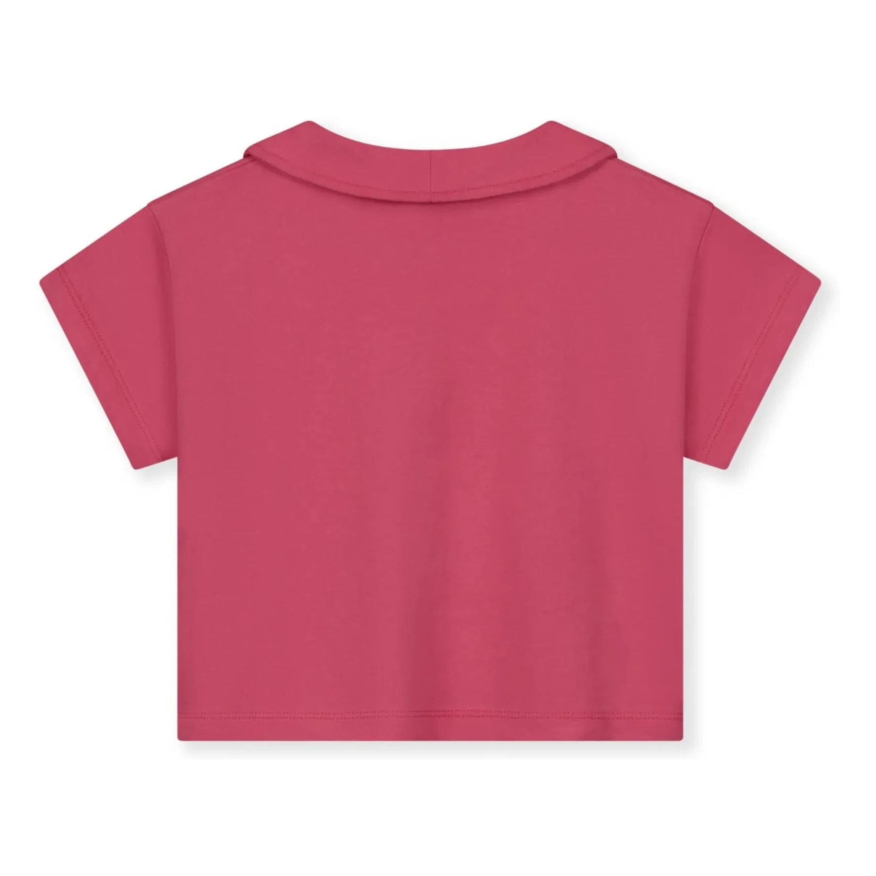 Gray Label - Claudine-Kragen-T-Shirt Bio-Baumwolle | Fuchsia