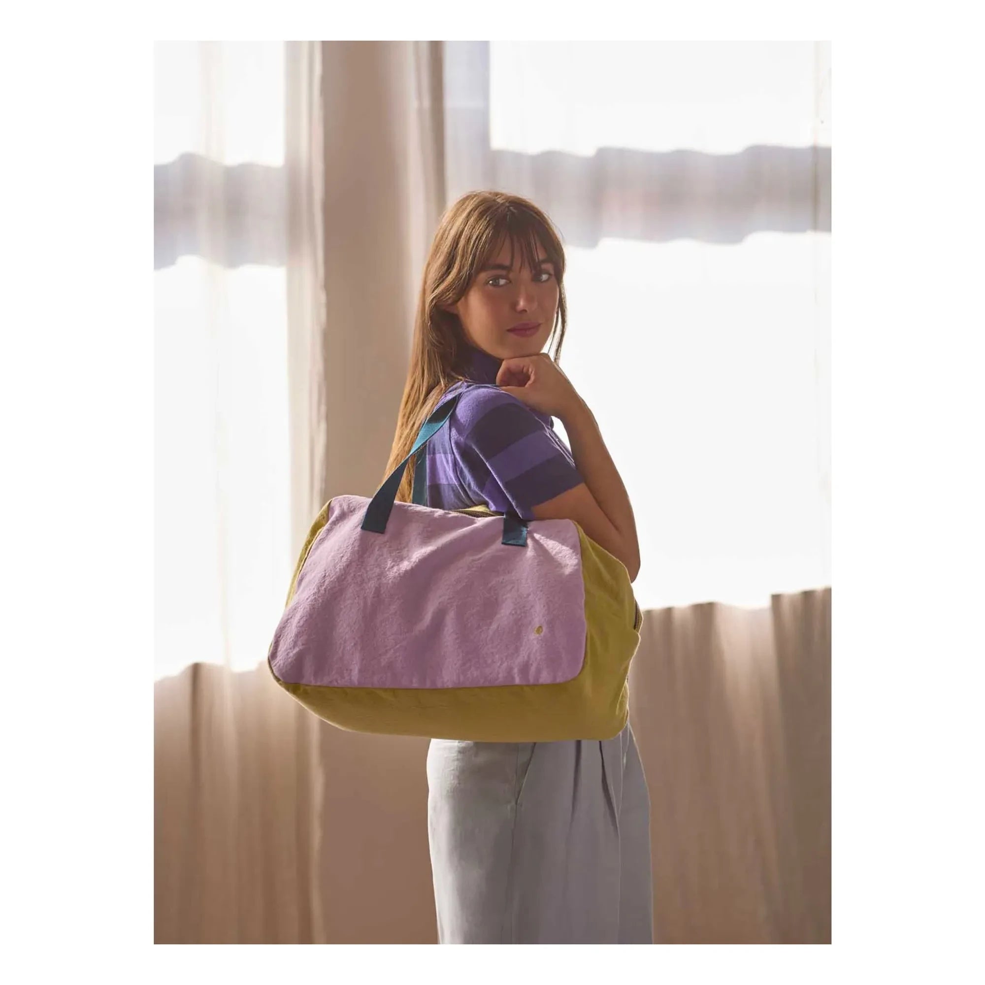 Das Tüpfelchen auf dem i – Tricolo Wochenendtasche | Lila