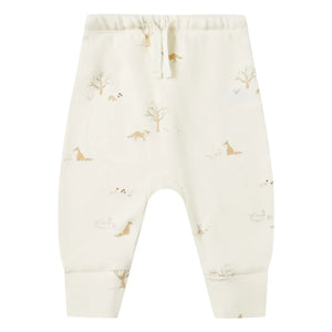 Quincy Mae - Bio-Baumwollhose mit Fuchsmotiv | Elfenbein