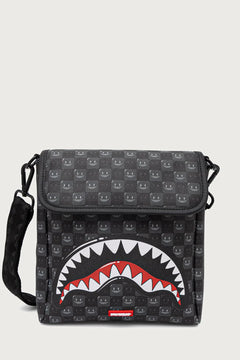 Sprayground - Graue Umhängetasche mit Haien aus Paris 910B9314NSZ